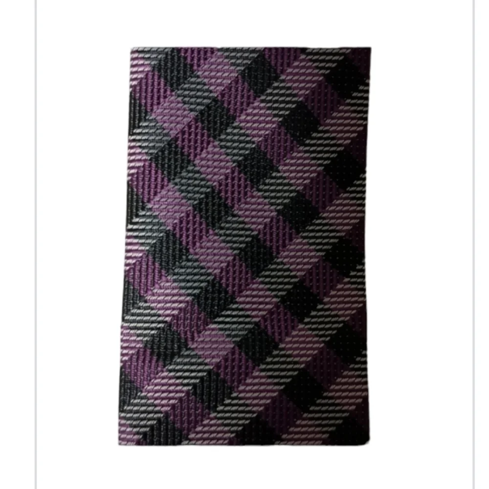 Purple and Black Striped Clip On Boys Tie for Boy 2-5 Years Old